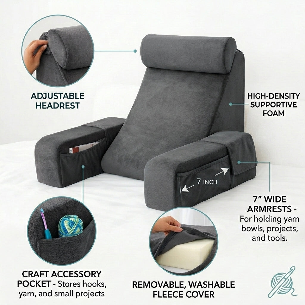 StitchNest™ - Crocheters Pillow