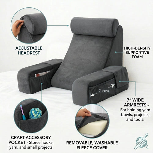 StitchNest™ - Crocheters Pillow