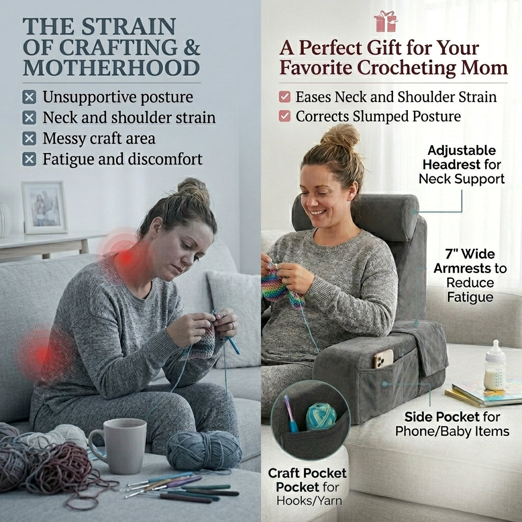 StitchNest™ - Crocheters Pillow