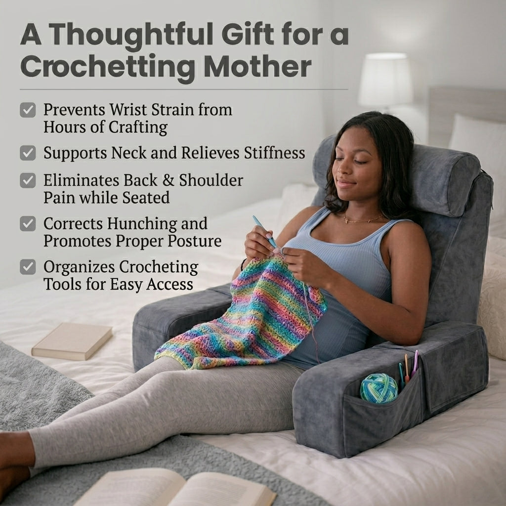 StitchNest™ - Crocheters Pillow